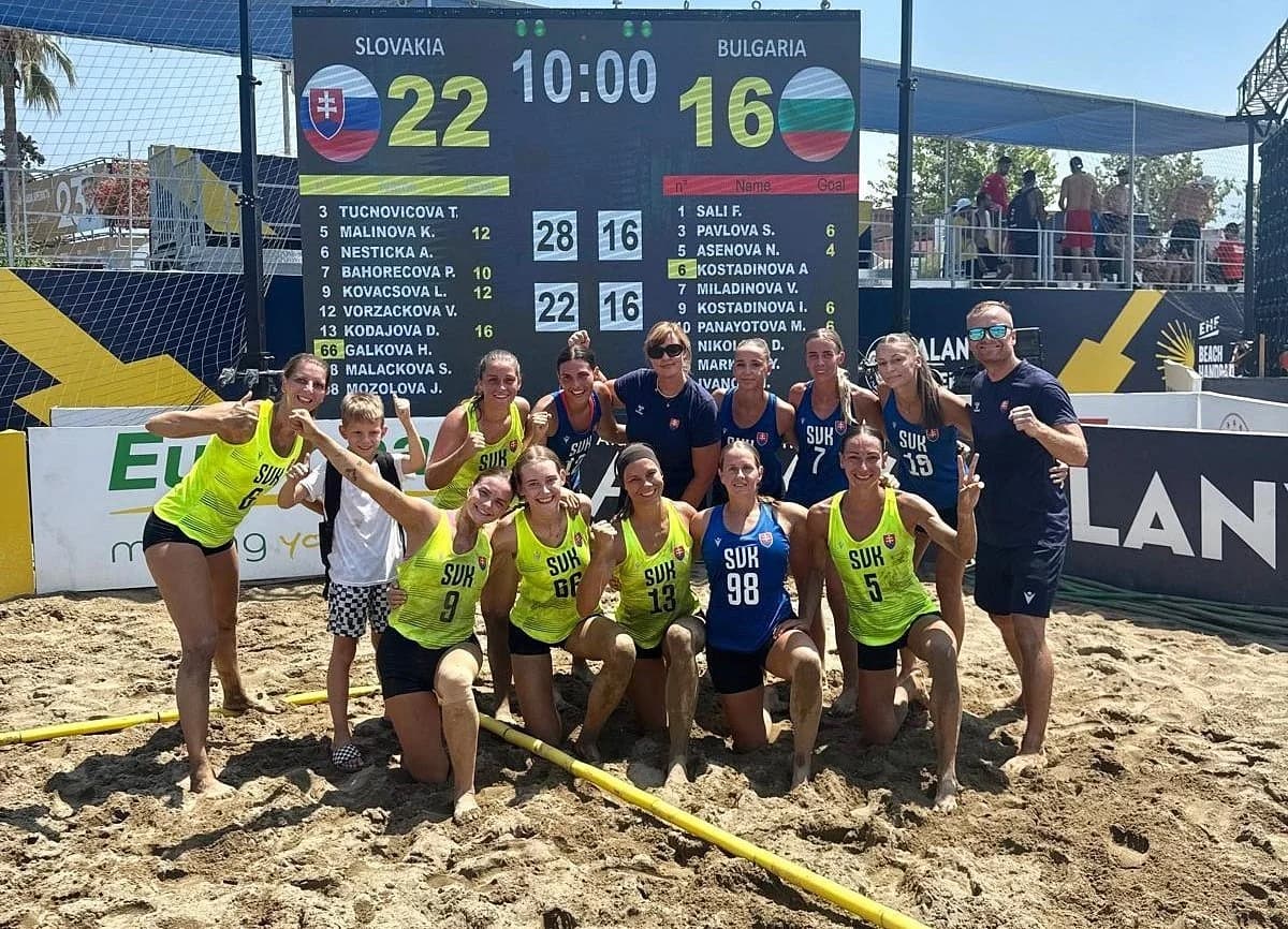 EHF BEACH EURO 2025: VÍŤAZNÁ ROZLÚČKA SO ŠAMPIONÁTOM PRE SLOVENKY