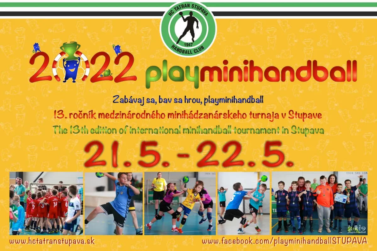 V Stupave v máji turnaj Playminihandball 2022