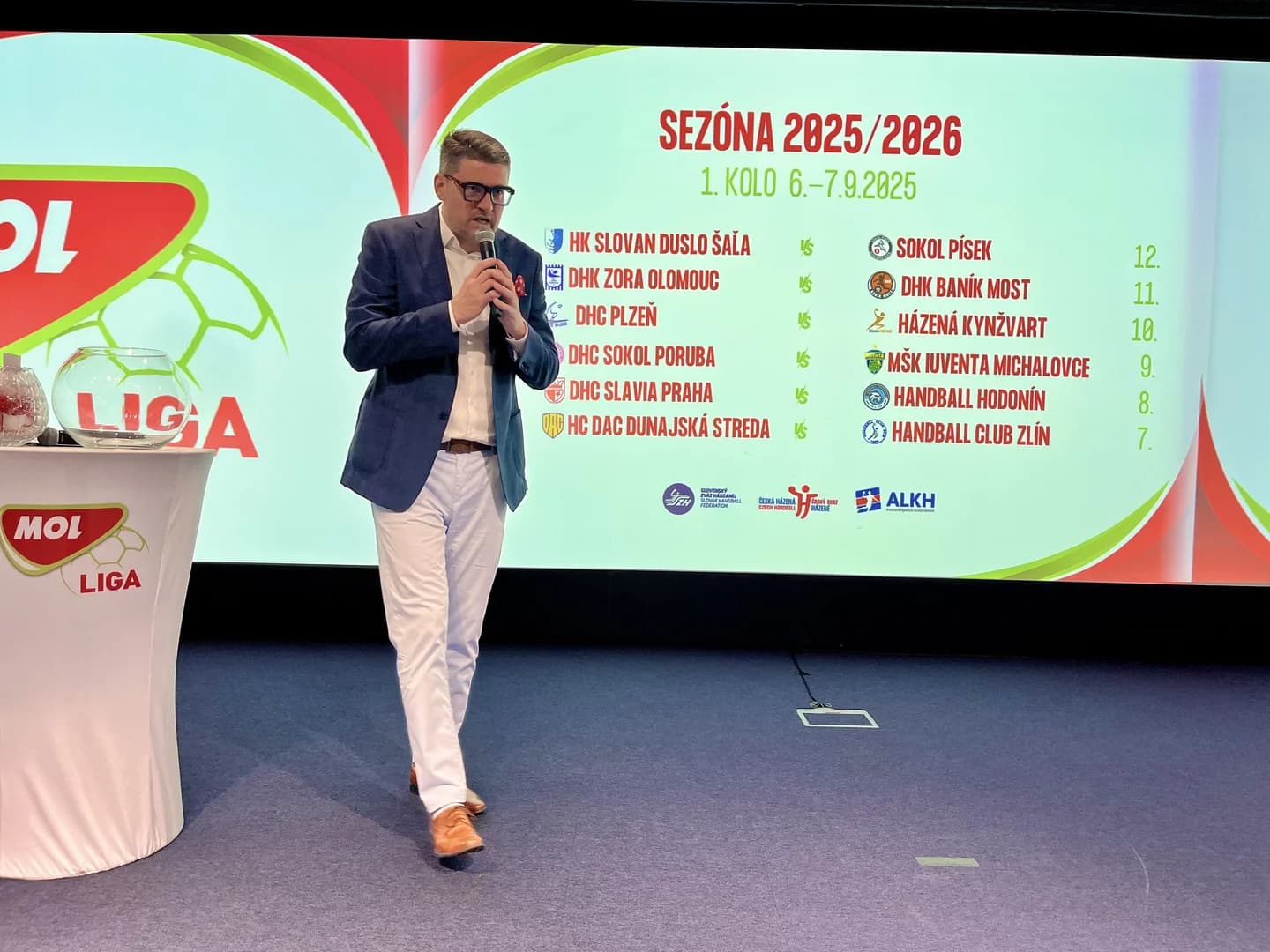 MAJSTER MOL LIGY ZAČNE DOMA PROTI ZLÍNU, MAJSTER SLOVENSKA V PORUBE A VICEMAJSTER S PÍSKOM. POZNÁME ŽREB NOVÉHO SÚŤAŽNÉHO ROČNÍKA 2025/2026