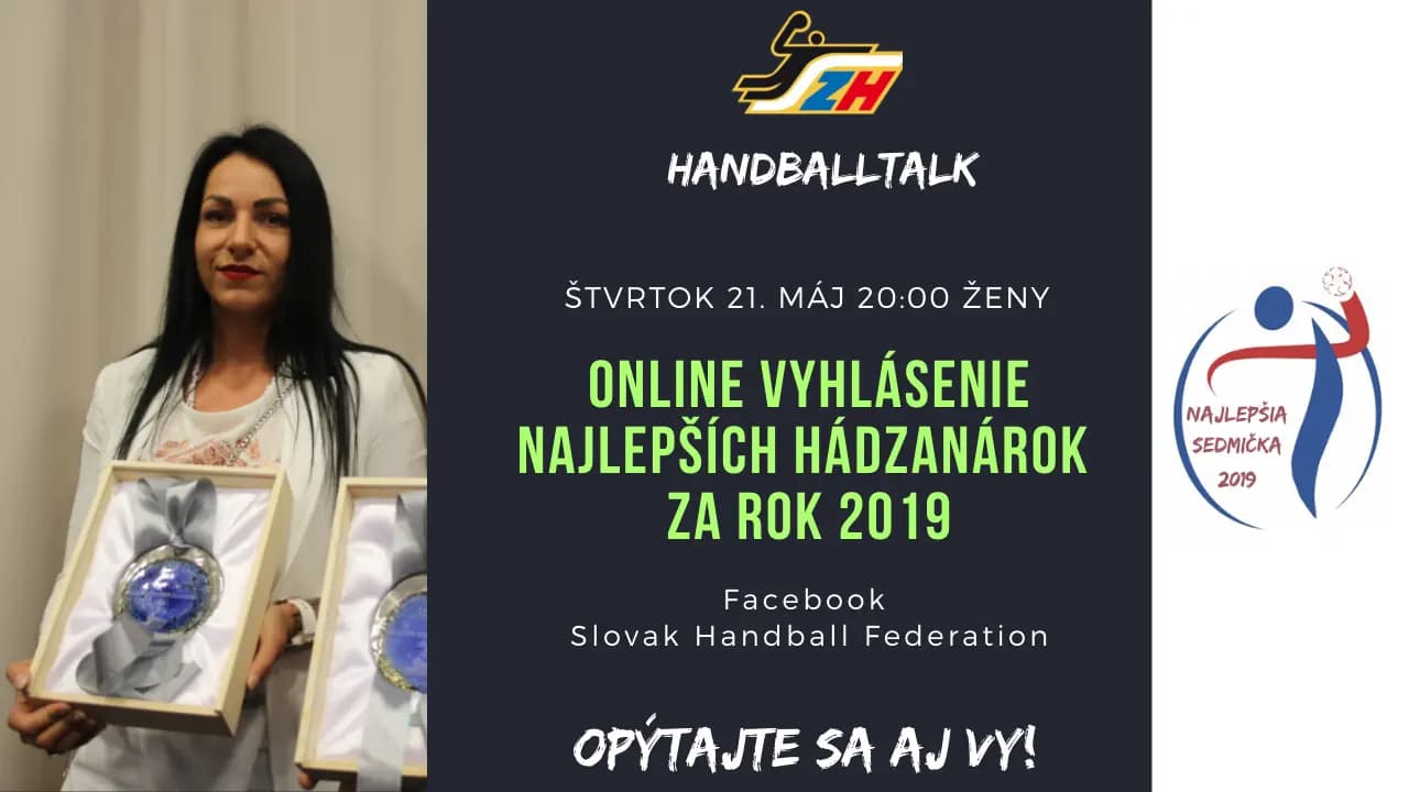 Online vyhlásenie najlepších hádzanárok za rok 2019