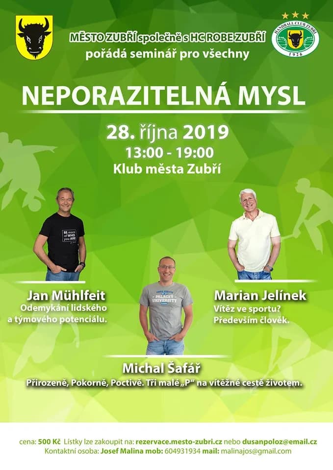 Seminár o mentálnom koučingu "Neporazitelná mysl" v českom Zubří
