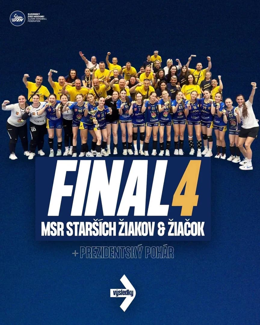 DUNAJSKÁ STREDA A PREŠOV VÍTAZMI FINAL4 STARŠIEHO ŽIACTVA