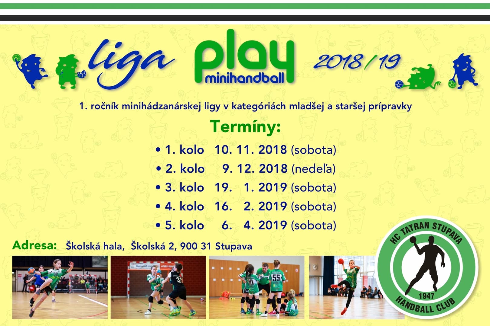 HC Tatran Stupava spúšťa projekt Play Minihandball Ligy a Tatran Ligy