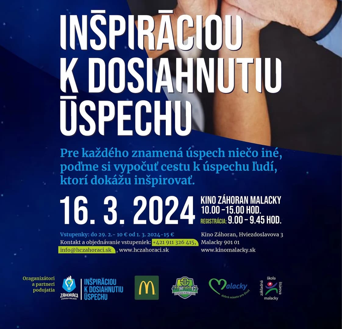 Konferencia o inšpirácii, ako dosiahnuť úspech