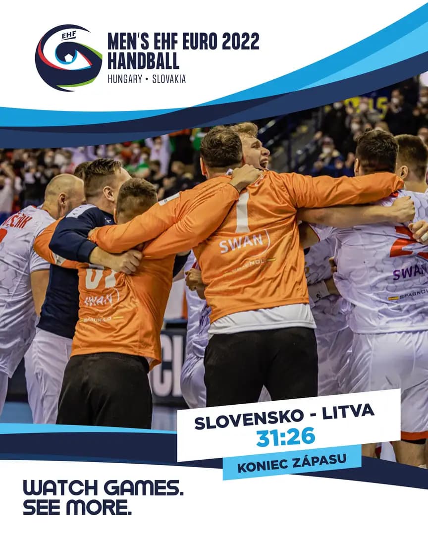 EHF EURO 2022: Historické víťazstvo Slovákov, proti Rusku v pondelok o postup