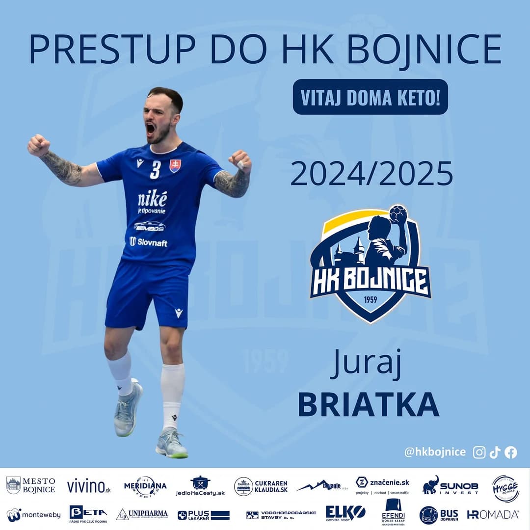 NHE: Juraj Briatka po roku späť v Bojniciach