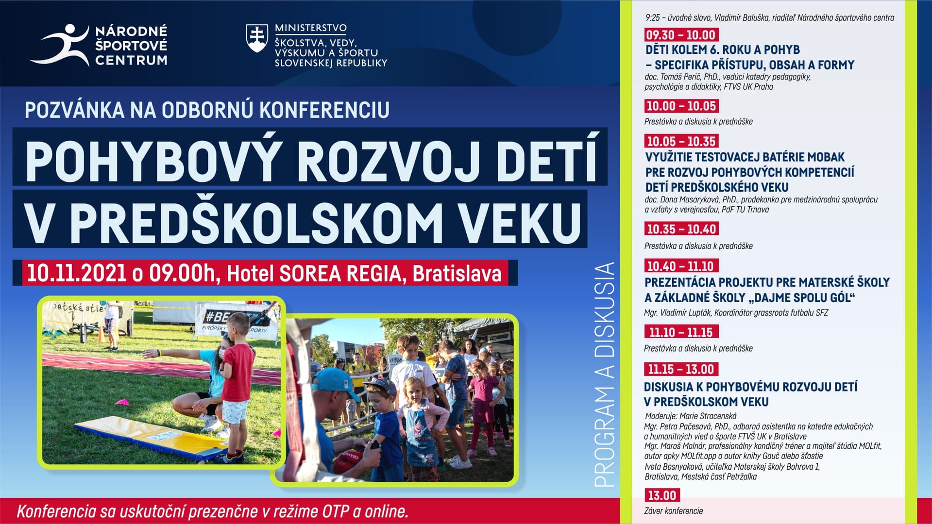 Konferencia NŠC na tému Pohybový rozvoj detí v predškolskom veku