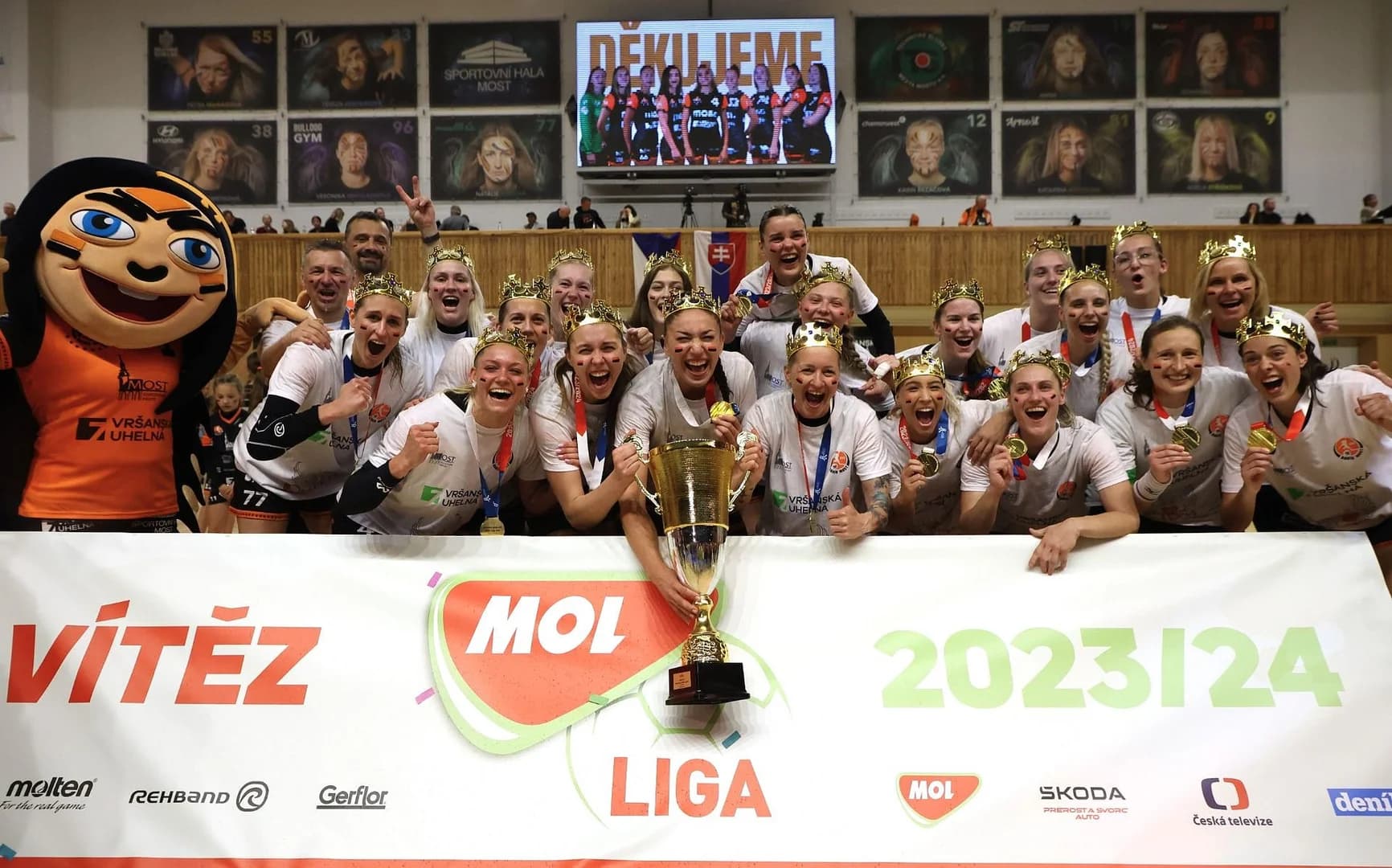 MOL LIGA: Jubilejný desiaty titul pre Most, striebro pre Sabadkov Kynžvart