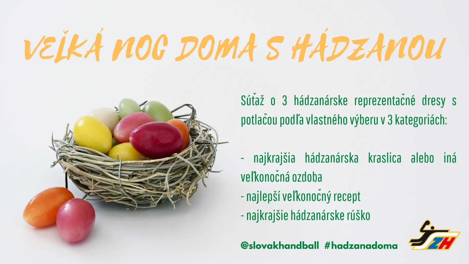 Veľkonočná súťaž "Veľká noc doma s hádzanou"