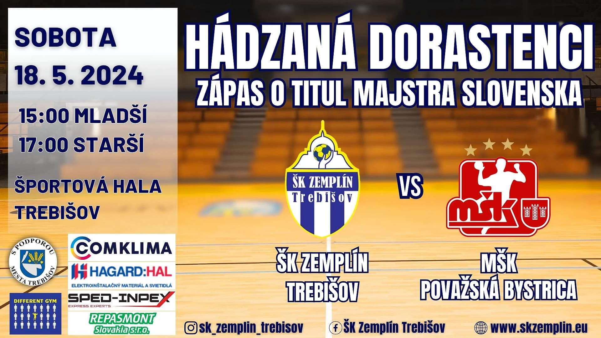 Z Trebišova priamy prenos z dorasteneckej ligy