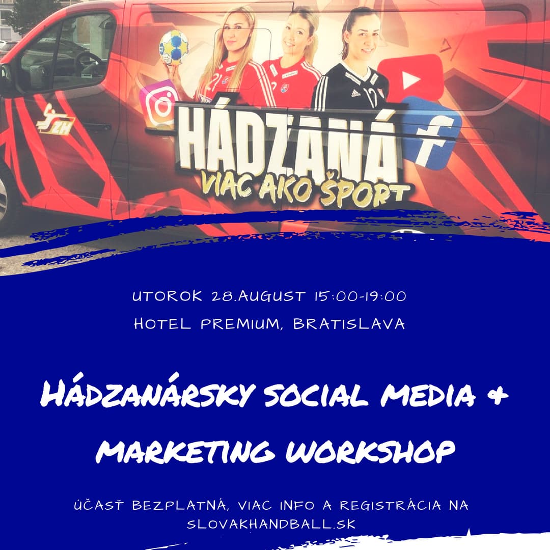 Pozvánka na Hádzanársky social media a marketing workshop