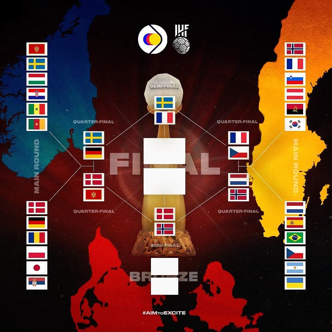 MS žien: V semifinále severské trio a Francúzsko, Prezidentský pohár pre Island